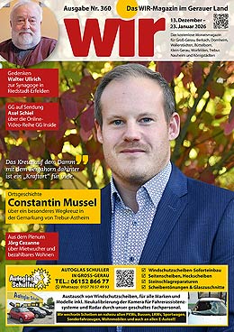 Titelseite des WIR-Magazins, Ausgabe 360